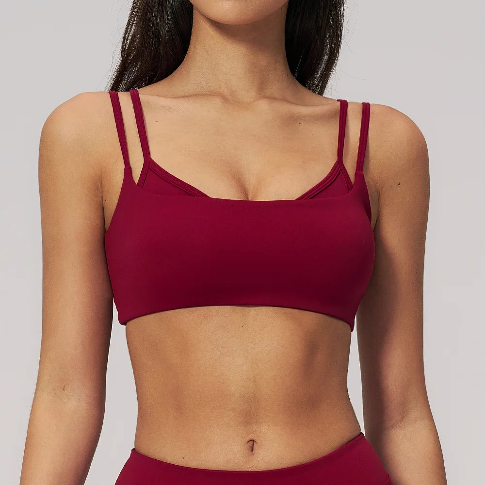 Summer Women Yoga Bra Sports Bra Sexy Breathable Underwear High Strength Fitness Female Shockproof Bra Gym Workout Top Crop Tops