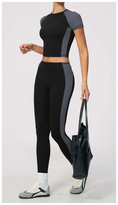 Summer Yoga Top Women Breathable Yoga Shirts Fitness Sports T-Shirts Gym Crop Top Light Weight Yoga Shirt Fitness Activewear
