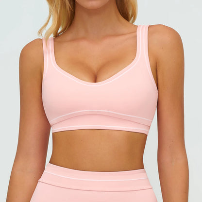 Yoga Bra Women's Shockproof Sports Bra Summer Top Push Up Fitness Underwear Female Sport Tops Breathable Running Vest Bralette