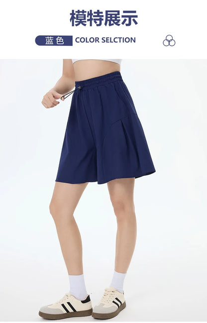 Female Yoga Wide-leg Shorts Workout Running Women FitnessWorkout Short For Ladies Gym Shorts Fitness Sportwear Summer Yoga Short