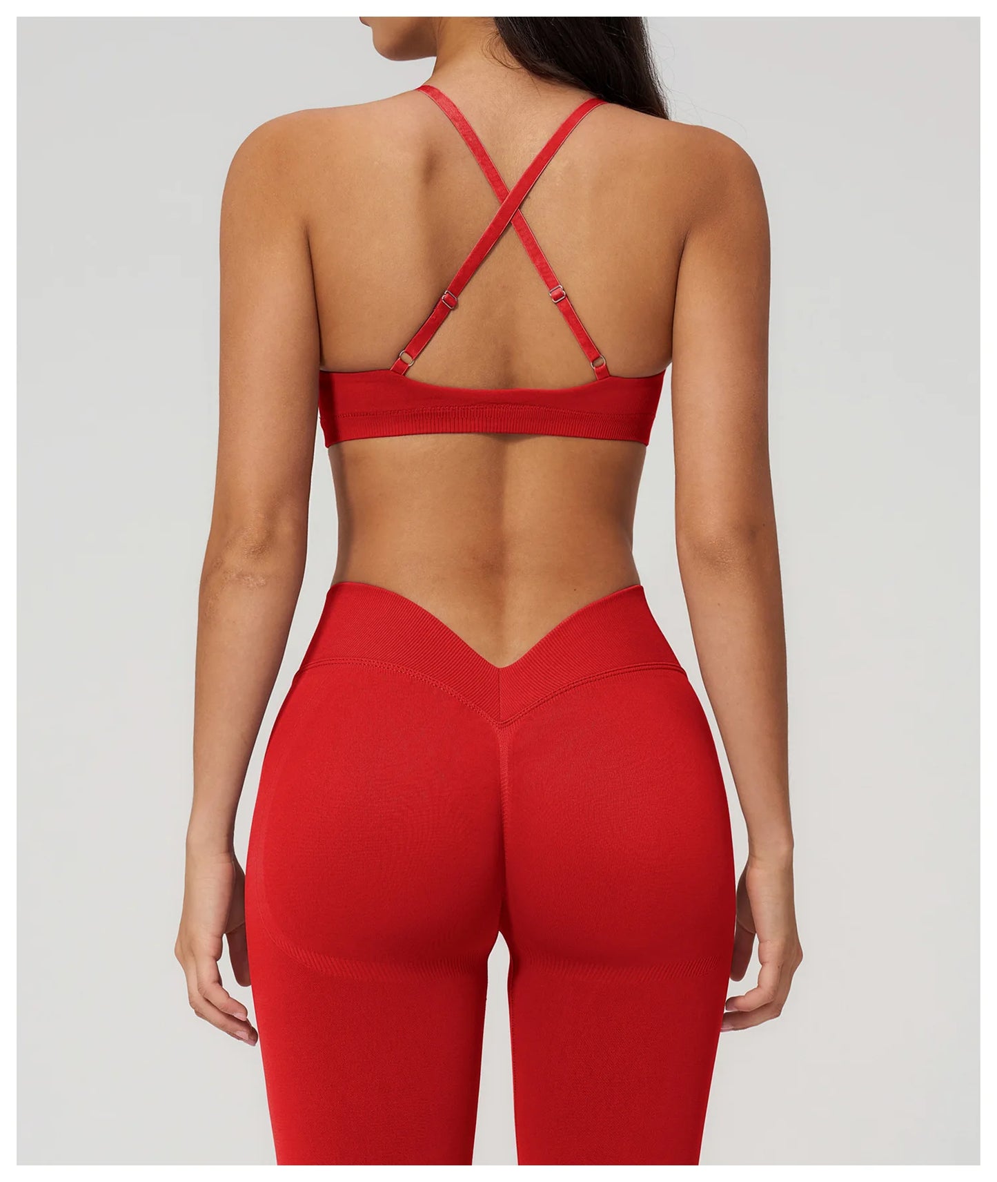 Summer Seamless Yoga Bra Women Fitness Workout Top Cross Back Strap Sports Underwear Female Breathable Running Cycling Gym Top