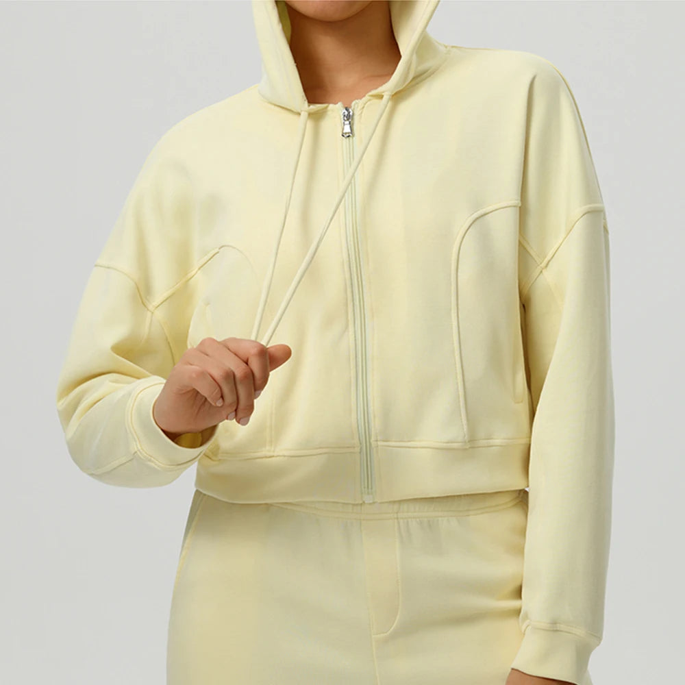 Autumn and Winter Sports Jacket Women Sport Jacket Long Sleeve Shirt Workout Coat Gym Training Clothing Stretch Yoga Sportswear