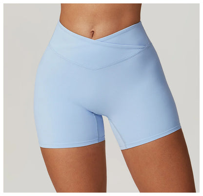 Yoga Shorts Women Fitness Shorts Running Cycling Shorts Quick Drying Sports Leggings High Waist Summer Workout Gym Push-up Short