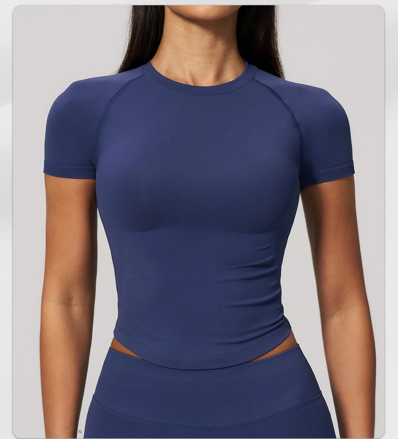 Yoga Shirts Women Seamless Fitness Short Sleeve Top Gym Workout Yoga T-Shirts Quick Dry Breathable Cycling Running Sport Tee Top
