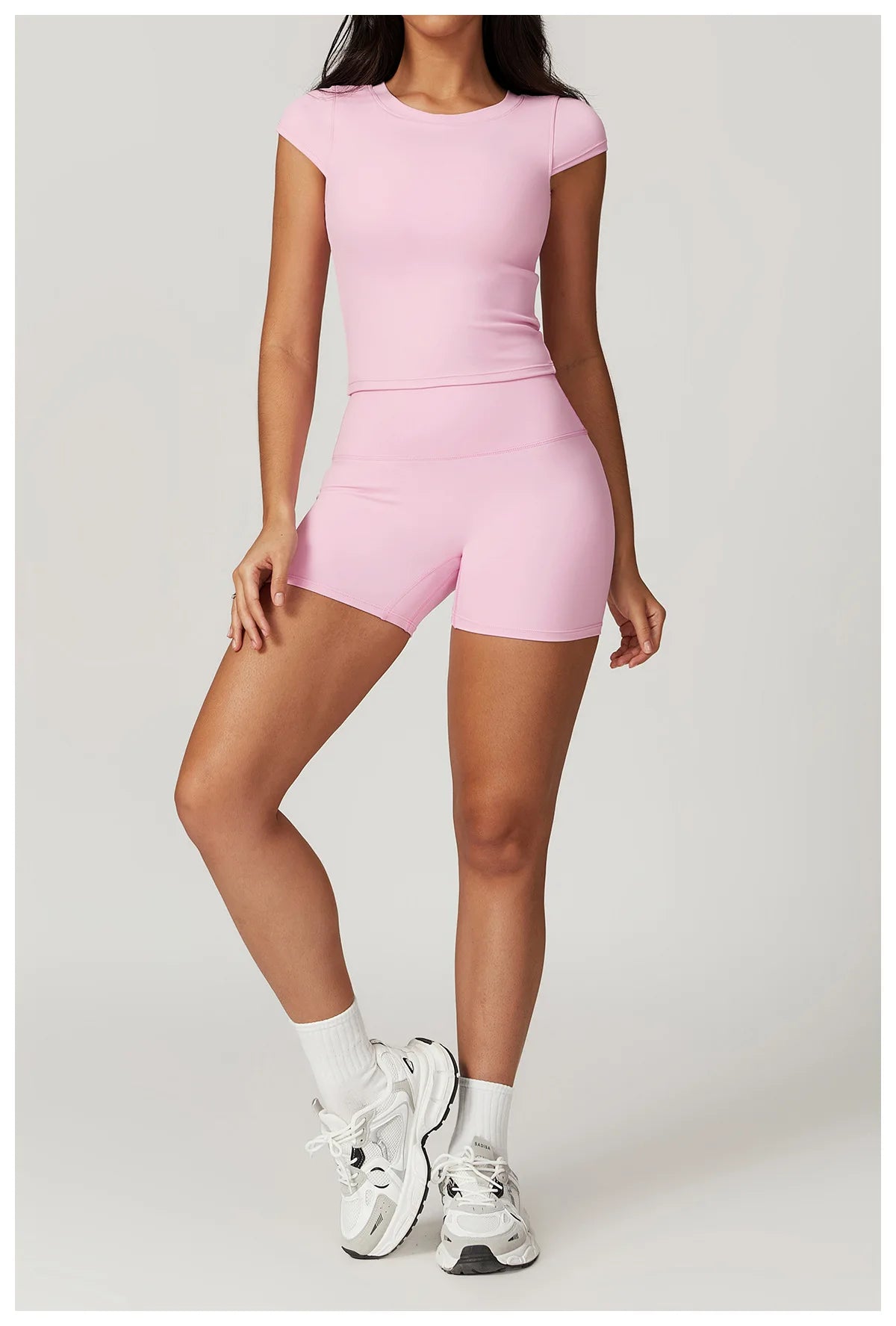 Women High Waist Yoga Shorts Running Cycling Shorts Breathable Fitness Shorts Female Summer Workout Shorts Gym Sports Tights