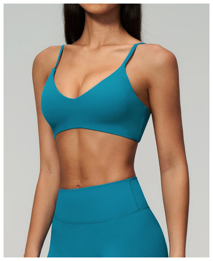 Summer Yoga Bra Women Shockproof Top Breathable Sports Bra Running Push Up Top Female Gym Workout Yoga Underwear Fitness Vest