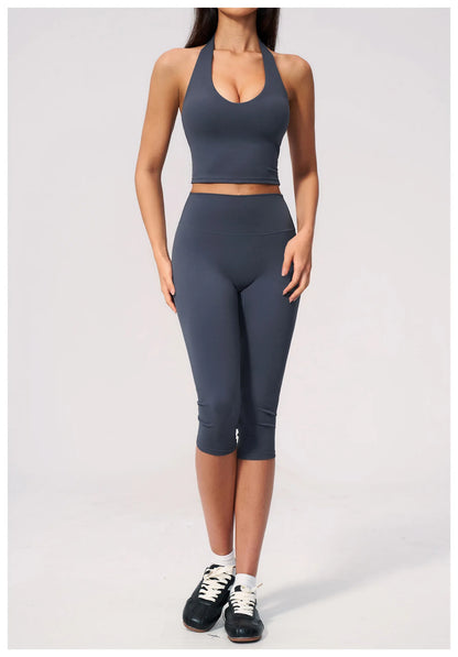 Summer New Yoga Bra Women Sports Shockproof Bra Sexy V-Neck Fitness Underwear Female Backless Sports Bra Gym Push Up Workout Top