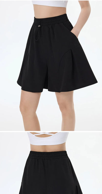 Female Yoga Wide-leg Shorts Workout Running Women FitnessWorkout Short For Ladies Gym Shorts Fitness Sportwear Summer Yoga Short