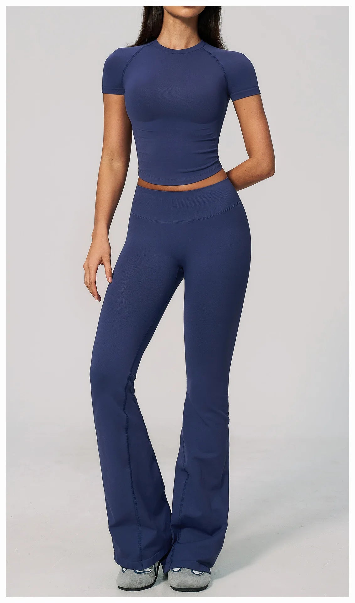 Yoga Shirts Women Seamless Fitness Short Sleeve Top Gym Workout Yoga T-Shirts Quick Dry Breathable Cycling Running Sport Tee Top