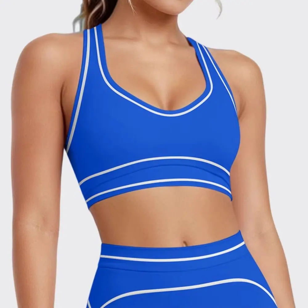 Sports Tank Top Women Sexy Fitness Bra Tights Backless Gym Clothe Underwear Yoga Bras High Running Training Shockproof Chest Pad