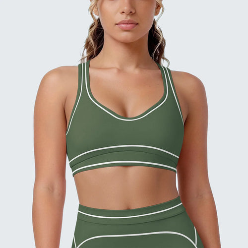 Sports Tank Top Women Sexy Fitness Bra Tights Backless Gym Clothe Underwear Yoga Bras High Running Training Shockproof Chest Pad