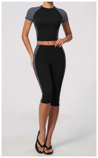 Summer Yoga Top Women Breathable Yoga Shirts Fitness Sports T-Shirts Gym Crop Top Light Weight Yoga Shirt Fitness Activewear