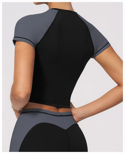 Summer Yoga Top Women Breathable Yoga Shirts Fitness Sports T-Shirts Gym Crop Top Light Weight Yoga Shirt Fitness Activewear