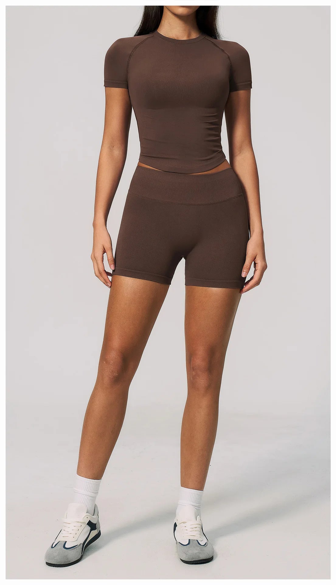Yoga Shirts Women Seamless Fitness Short Sleeve Top Gym Workout Yoga T-Shirts Quick Dry Breathable Cycling Running Sport Tee Top