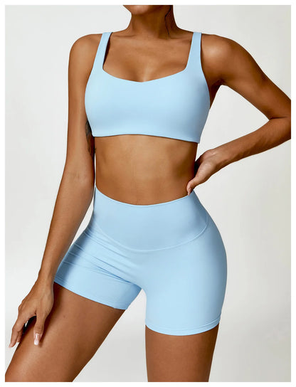 Yoga Shorts Women Scrunch Butt Yoga Pants High Waist Leggings Lift Butt Cycling Shorts Running Push Up Workout Gym Sports Shorts