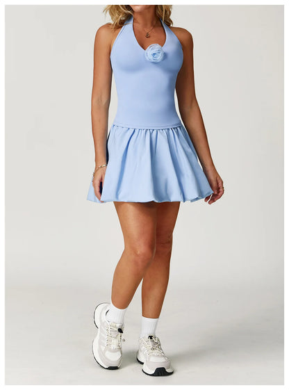 Women Sports Skirts High Waist Yoga Tennis Shorts Dress With Pocket Running Golf Skirt Quick Dry Breathable Belt Safety Pants