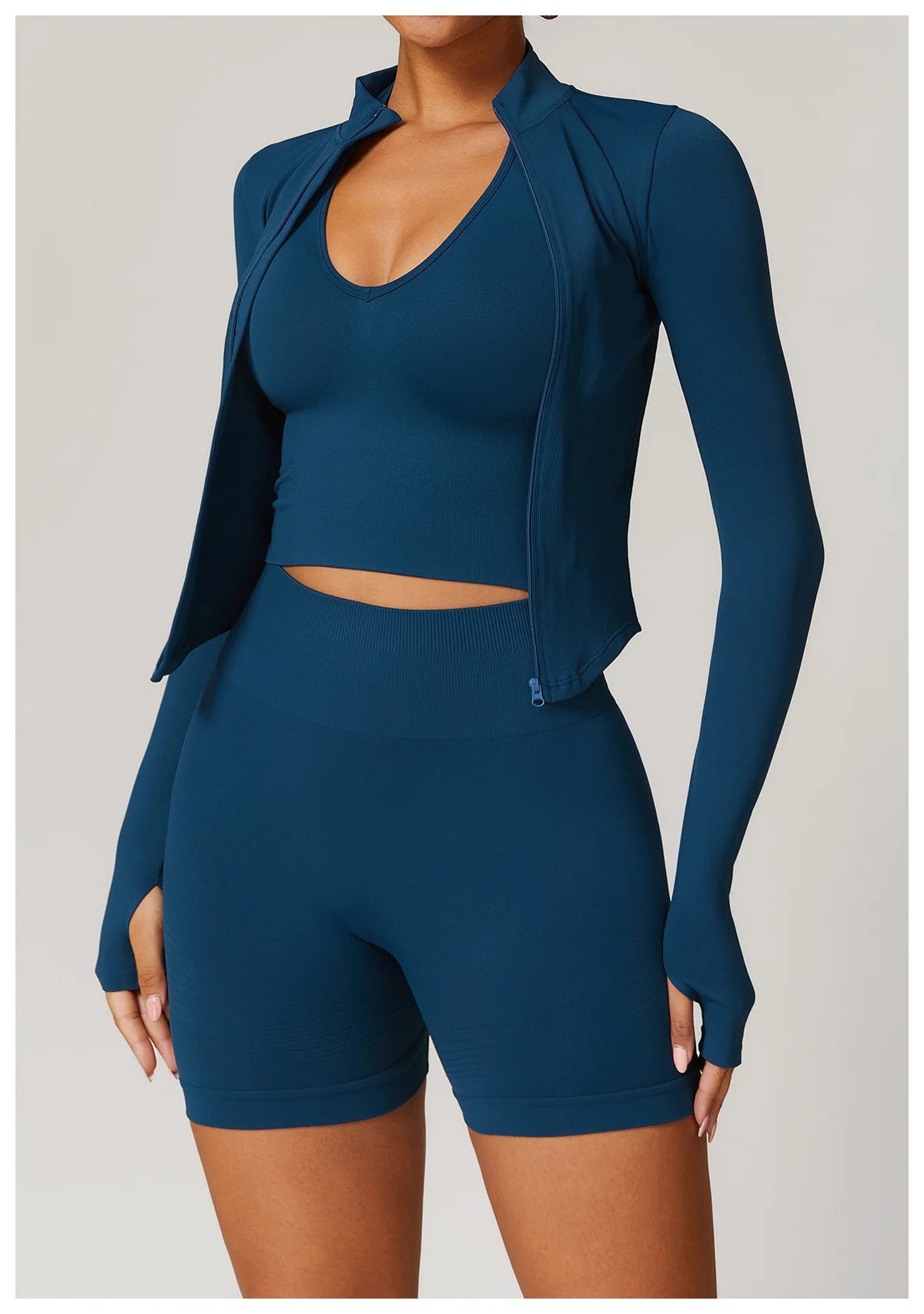 New Zipper Sports Top Women Gym Long Sleeve for Fitness Seamless Coat  Clothing Running Workout Tights Gym Tops Yoga Shirts