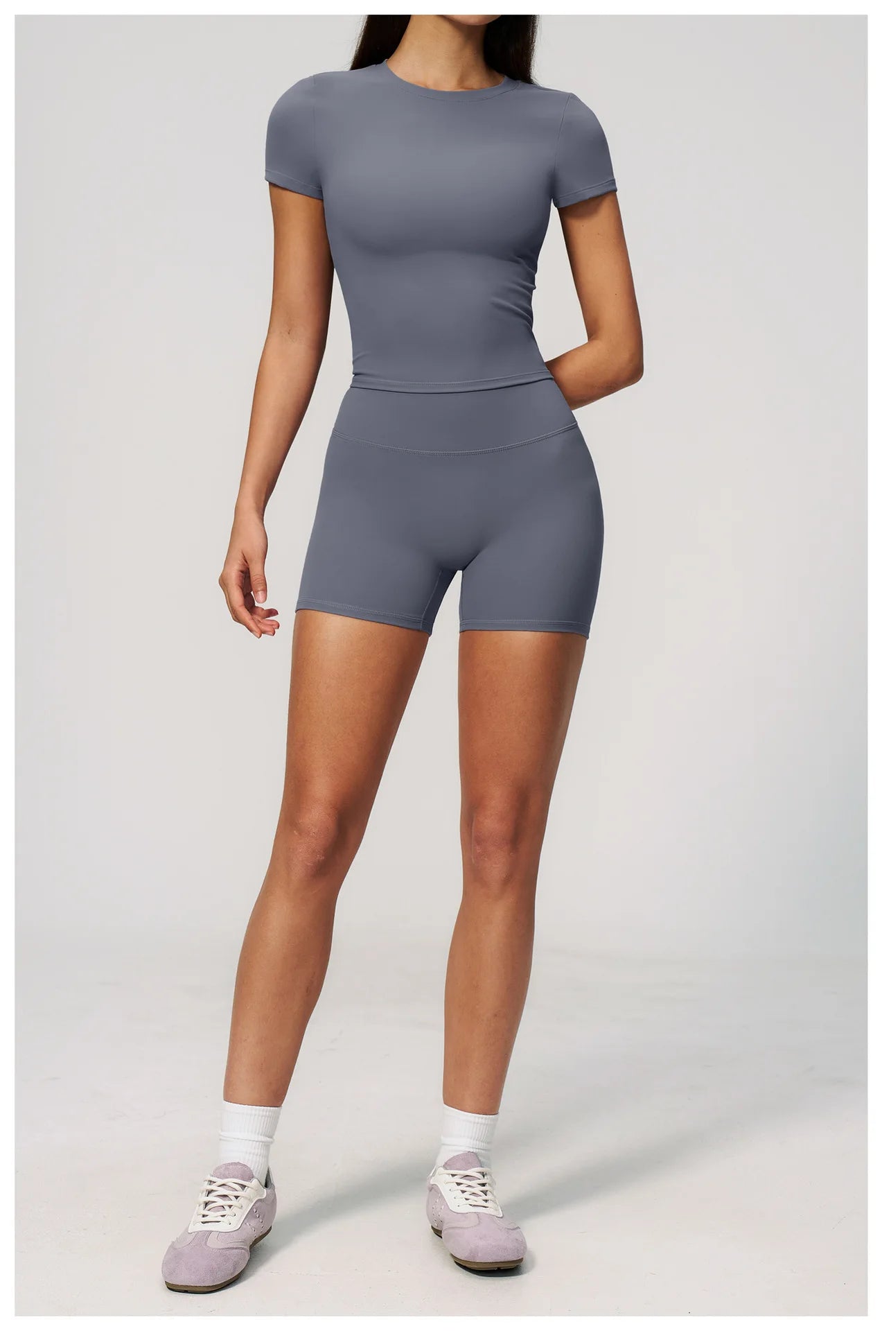 Women Yoga Top Sport T Shirts Fitness Clothes Quick-Drying Short Sleeve Yoga Shirt Gym Workout Top Running Active Wear Sport Top